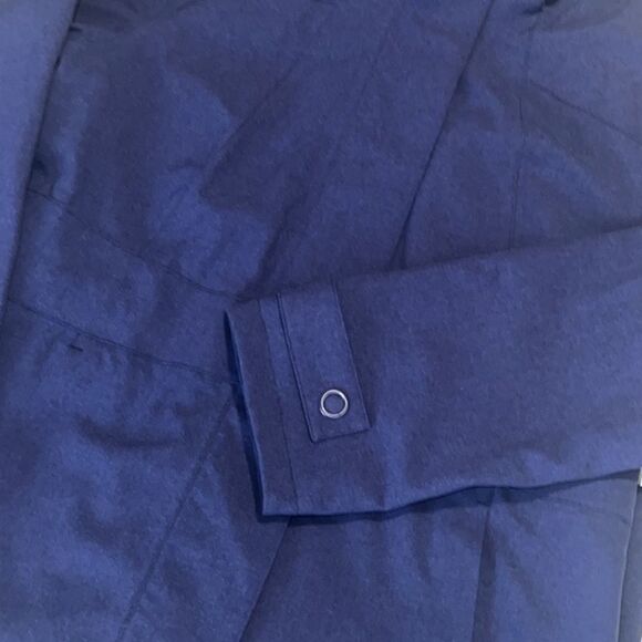 Merrell Opti-shell Navy Blue Front Pockets Snap Zip Closure Coat Size Large - Picture 11 of 14